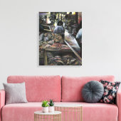 Aquatisch, maar gekust met woestijnwind, Jeruzalem Canvas Afdruk (Insitu (Woonkamer))