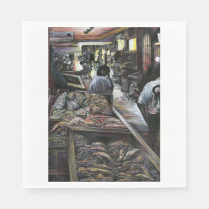 Aquatisch, maar gekust met woestijnwind, Jeruzalem Servetten