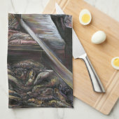 Aquatisch, maar gekust met woestijnwind, Jeruzalem Theedoek (Quarter Fold)