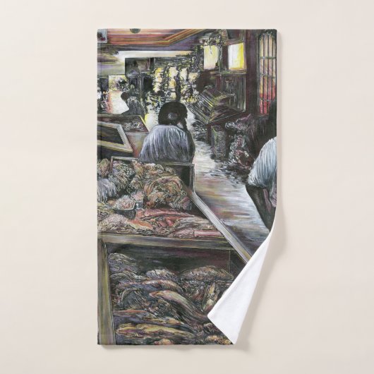 Aquatisch, maar toch gezoend met de woestijnwind bad handdoek (Handdoek)