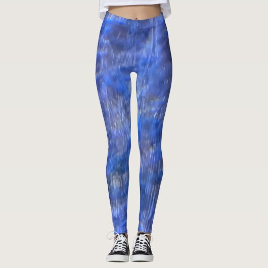 aquatisch rotspatroon leggings (Voorkant)