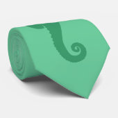 Aquatisch Zee Paard Stropdas (Opgerold)