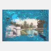  aquatische collage inpakpapier vel (Voorkant 2)