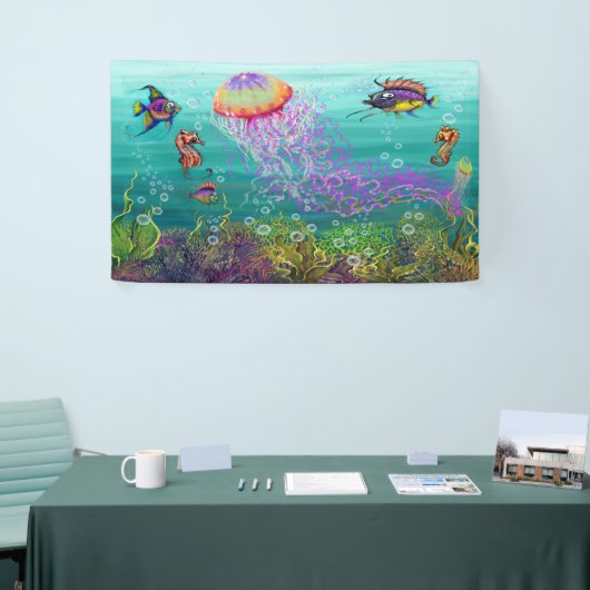 Aquatische Fantasy Spandoek (Beurs)
