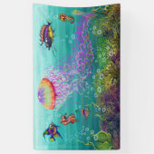 Aquatische Fantasy Spandoek (Verticaal)
