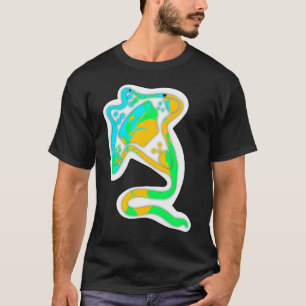 Aquatische heldere kleur pijlstaartrog t-shirt