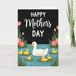Aquatische Moederdag Familiekaart Kaart