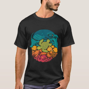 Aquatische Regenboog (lichtblauw) T-shirt