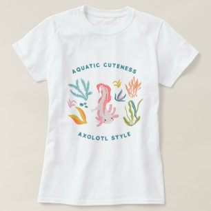 Aquatische schattigheid Axolotl T-shirt