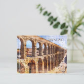 Aqueduc romain, Ségovie. Espagne. Carte postale (Debout devant)