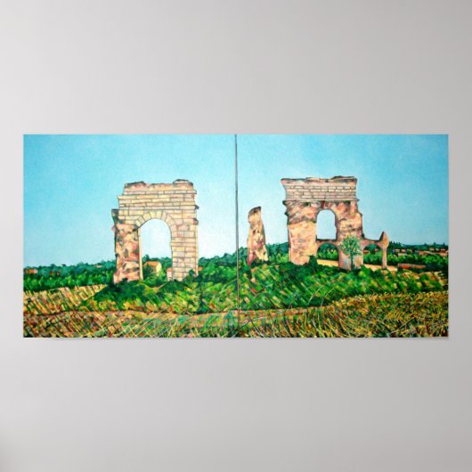 Aqueduct Park Uitzicht Poster (Voorkant)