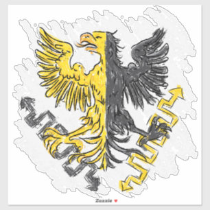 Aquila et Fulmen Sticker