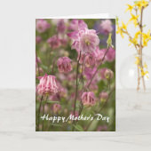 Aquilegia rose... carte (Fleur jaune)