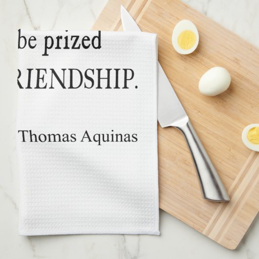 Aquinas Friendship Inspirerend Quote Theedoek (Quarter Fold)