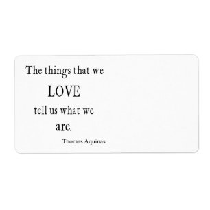  Aquinas Love Inspirerend Quote / Quottes Etiket