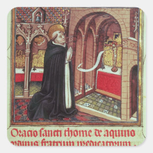 Aquinas'Libro de Horas de Alfonso el Vierkante Sticker