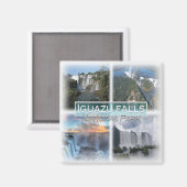 AR0042 Amerika, Argentinië, Iguazu herfsten, Koelk Magneet (Voorkant / Achterkant)