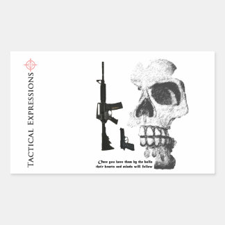 AR15 92FS met schedel Rechthoekige Sticker