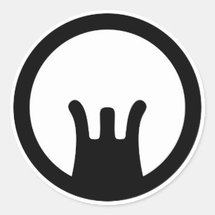 AR15/M16-hoogten Ronde Sticker