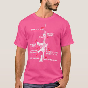AR15 voor Funny Diagram Pro Pistool Lover T-shirt