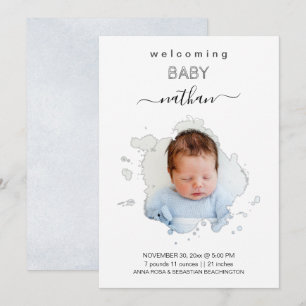 *~* AR21 Artsy Photo BOY Girl Faire-part