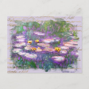 ** AR23 Monet Lily Pads Pond  handschrift Briefkaart