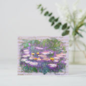 ** AR23 Monet Lily Pads Pond  handschrift Briefkaart (Staand voorkant)