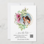 *~* AR6 QR Floral - Weddenschap  Save The Date (Voorkant)