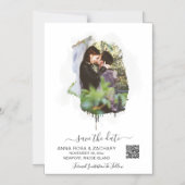 *~* AR6 WEDDING BESPAAR de DATUM QR code - Website Magnetische Uitnodiging (Voorkant)