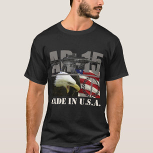 AR-15 Amerikaanse Shirt zwart