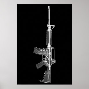 AR-15 CT-scan/röntgenstraal poster