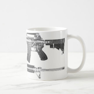 AR-15 CT-scan/X-RAY GEDETAILLEERD AFBEELDING Koffiemok