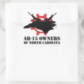 AR-15 Eigenaren van North Carolina Square Sticker (Tas)