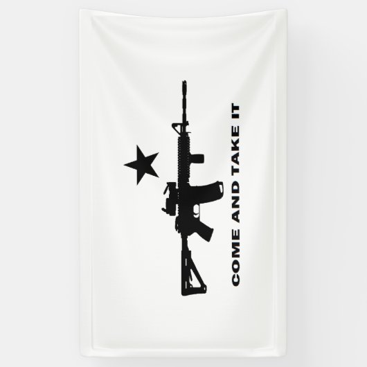 AR 15, kom en neem het college Dorm Spandoek (Verticaal)