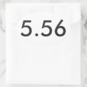 AR-15 ovale Sticker (Tas)