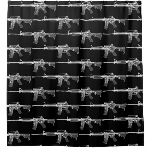 AR-15 Shower gordijn (Voorkant)