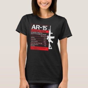 AR-15 Voedingsfeiten Pistool Geweer Grappig Pistoo T-shirt