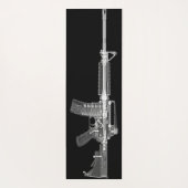 AR-15 Vuurarm Pistool Real X-Ray of Assault Rifle  Yogamat (Achterkant)