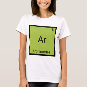 Ar - Archimède T-shirt drôle de symbole d'élément