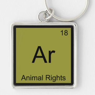 Ar - Dierenrechten Grappige Scheikunde Element Sym Sleutelhanger