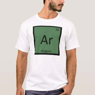 Ar - Rucola Groente Chemie Periodiek Systeem T-shirt