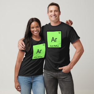 Ar - zure reflux grappige scheikunde element symbo t-shirt