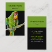 Ara Militaris Green Parrot Visitekaartje (Voorkant / Achterkant)