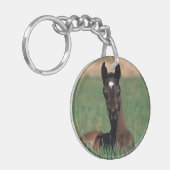 Arab Foal Laying Down Sleutelhanger (Voorkant Links)