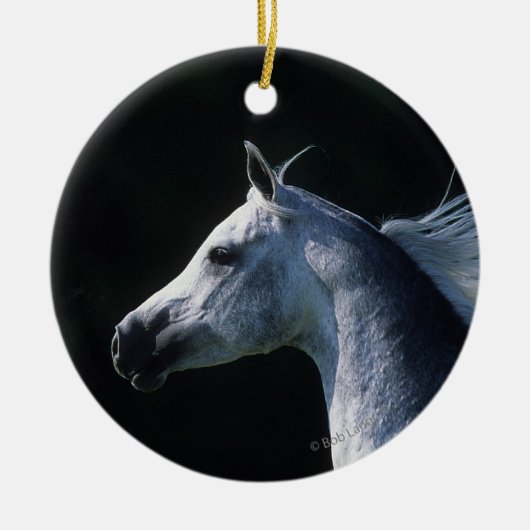 Arab Horse Headshot 2 Keramisch Ornament (Voorkant)