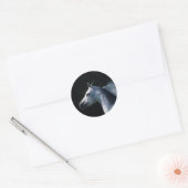 Arab Horse Headshot 2 Ronde Sticker (Envelop)