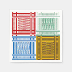 Arab Shemagh Scarves Paper Napkins Servetten