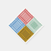 Arab Shemagh sjaals papieren servetten (Hoek)