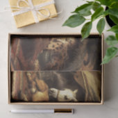 ARAB TENT MET HORSEN , ANDERE DIEREN TISSUEPAPIER (Geschenk)