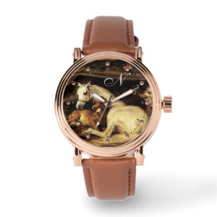 ARAB TENT MET HORSEN , ANDERE DIERENMonogram Horloge